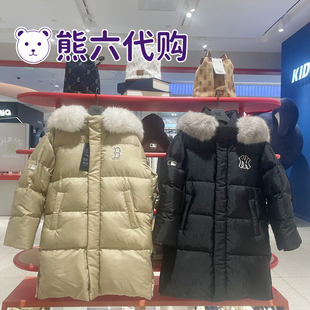 MLB儿童24秋冬款男女童时尚太妃糖鹅绒连帽羽绒服连帽7ADJMD446