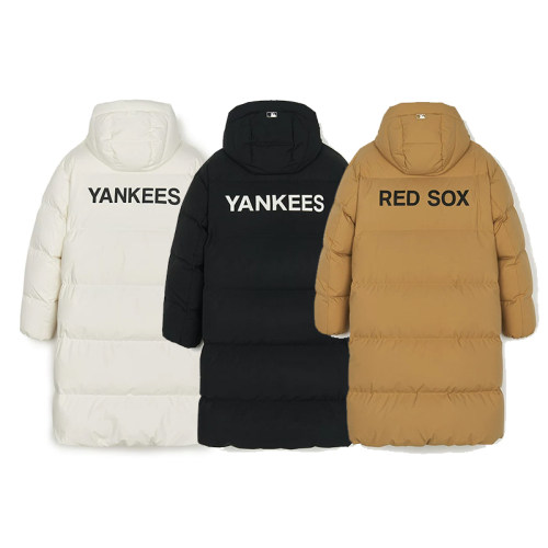 MLB情侣羽绒服长款棉羽外套