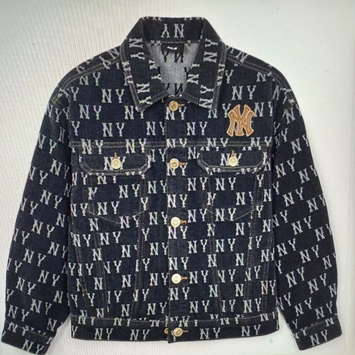 MLB儿童摩登满印老花牛仔外套