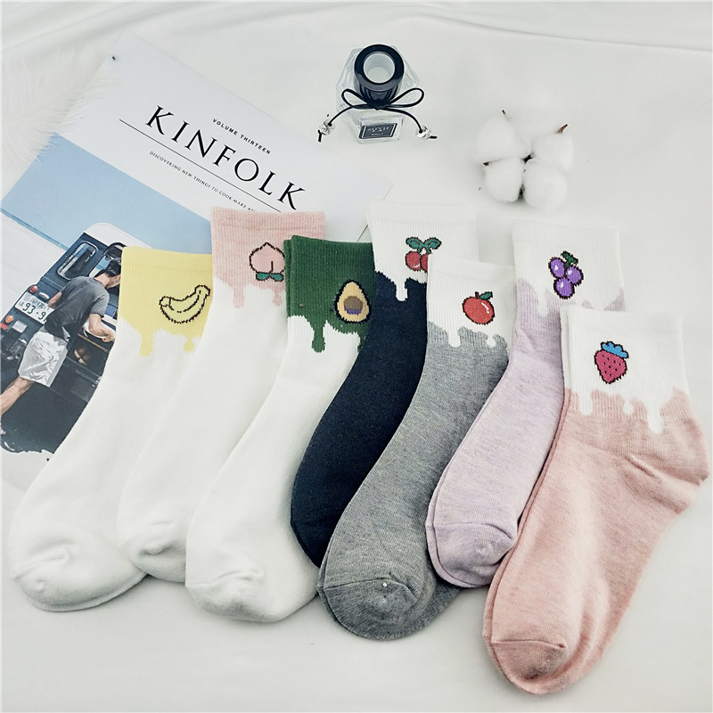袜子女ins潮可爱牛油果水果船袜情侣夏薄款短袜日系韩版街头短袜,女士内衣/男士内衣/家居服,短袜,淘宝优惠券,粉丝福利购,淘宝优惠卷
