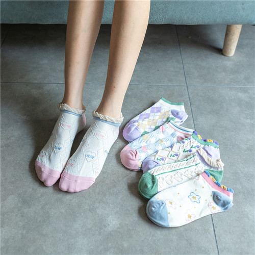春夏学生仙美甜甜船袜