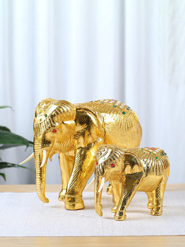 大象摆件泰式实木装饰招财吸水象