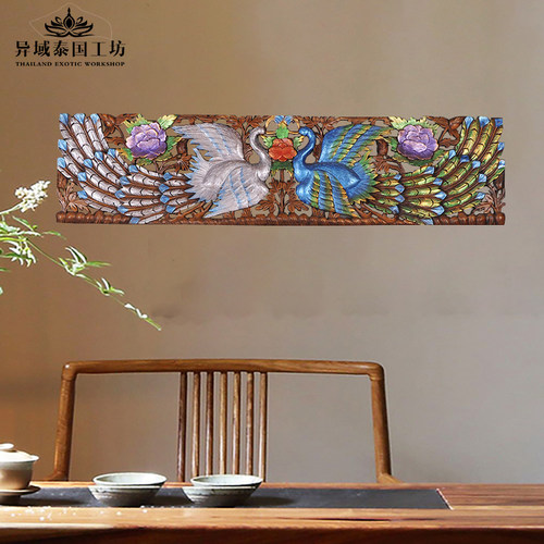 泰国客厅背景墙壁饰壁挂装饰雕板