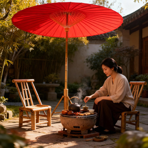 版纳同款户外油纸伞庭院遮阳伞