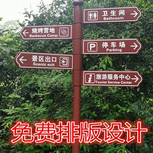 铁艺指示牌导视牌小区道路景区立式户外指路牌导向牌广告牌指引牌