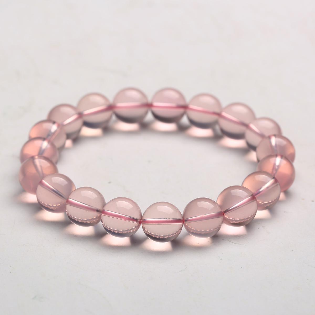 粉水晶莫桑比克星光手链