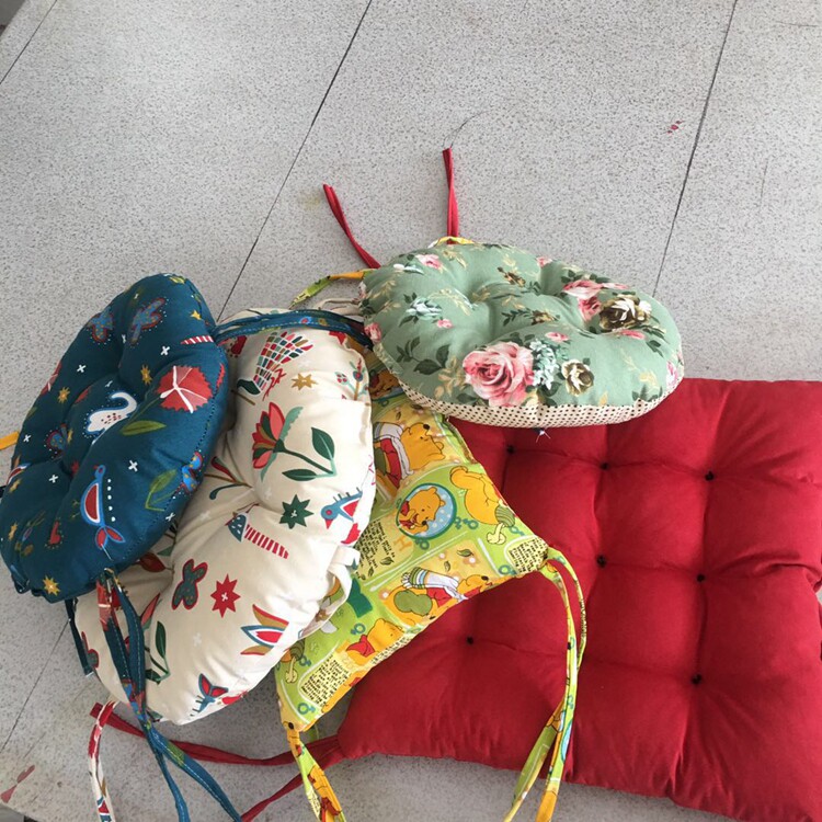 亚麻加厚可定做圆板凳垫子