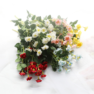 仿真把束5叉小邹菊 野花 商场美陈橱窗插花工程花艺菊花 婚庆配花