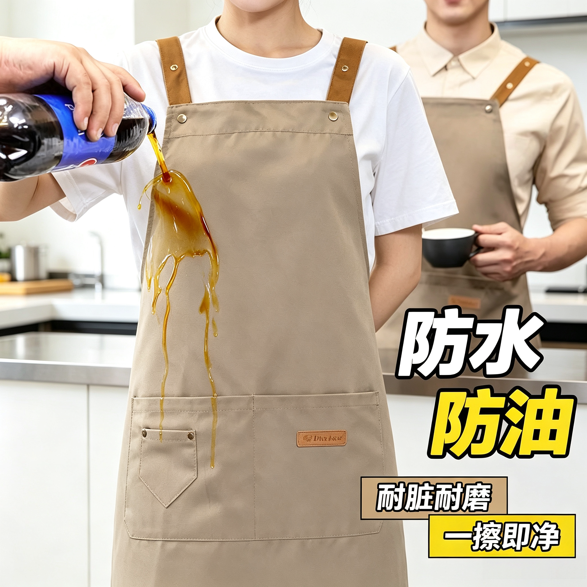 围裙工作服定制防水防油防水lo围裙