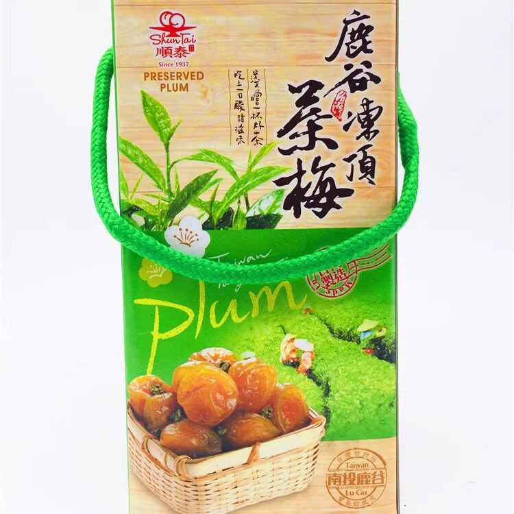 台湾进口　顺泰鹿谷冻顶茶梅400g(纸盒)