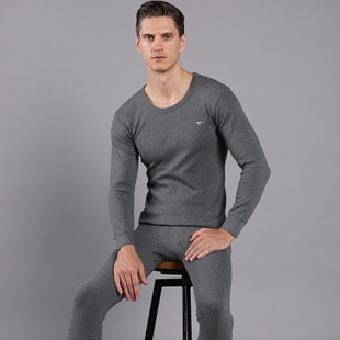薄款 套装 保暖打底内衣线衣线裤 全棉毛衫 七匹狼男士 冬季 纯棉秋衣裤