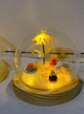 玻璃桌面摆件中秋系列