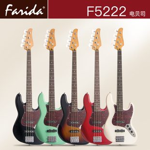 Farida 法丽达 F5222 爵士贝司吉他四弦bass学生初学入门电贝司