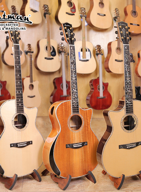 美国Eastman AC922CE LTD KOA 黄金樟限量版全单电箱民谣吉他
