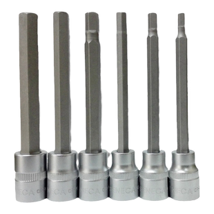 SENECA西尼卡台湾进口3/8寸加长内六角旋具头中飞快速扳手套筒