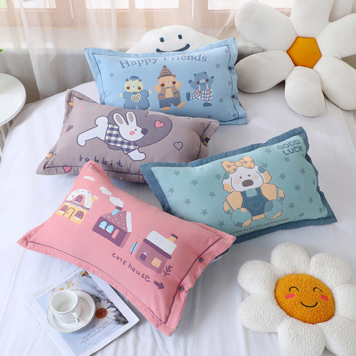 儿童幼儿园小号纱布30*50cm枕套
