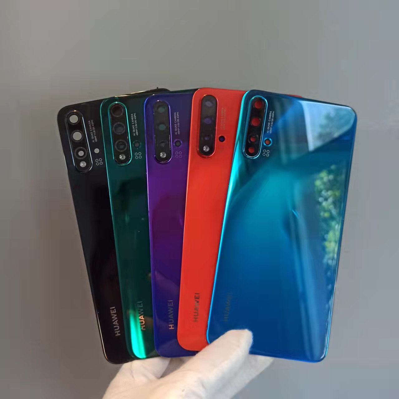 二手拆机后盖华为nova5pro原装拆机后盖 nova5电池盖 外壳 后壳