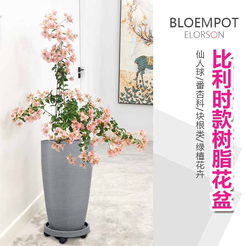 加厚树脂花盆简约树脂多肉专用盆