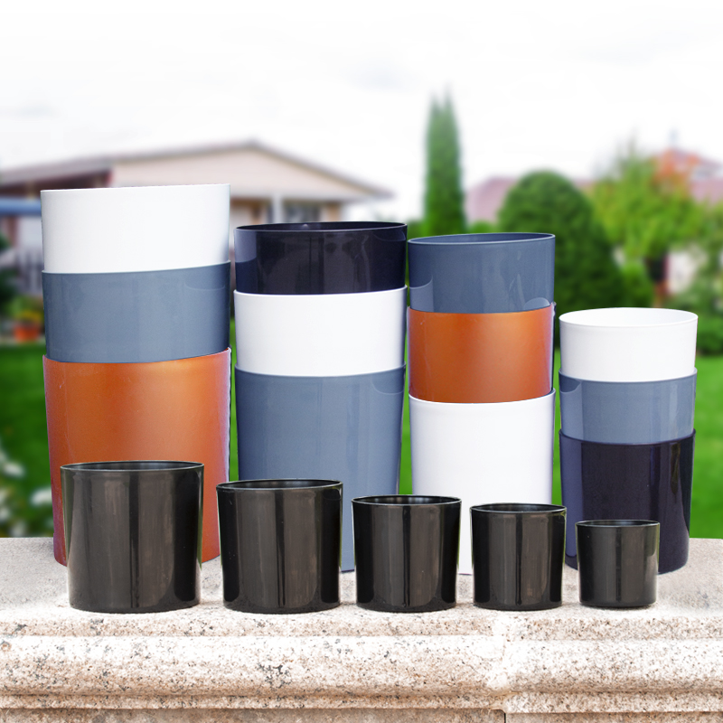 树脂直筒花盆阳台养花绿萝多肉盆栽种植盆园艺室内庭院加厚塑料盆