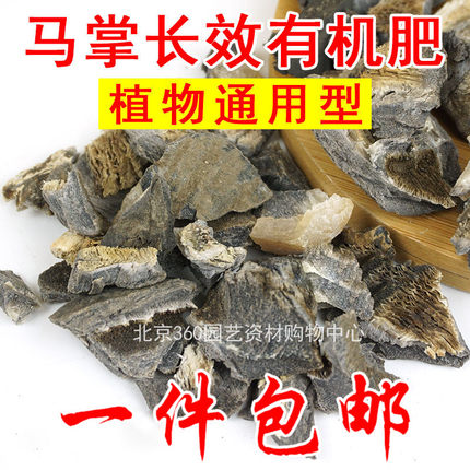 马掌花卉植物花盆底介质肥料马蹄片肥盆底垫底防止土壤结块不透水