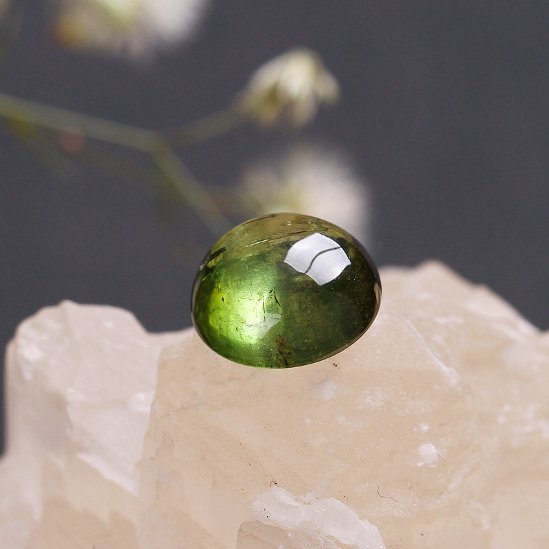 大颗粒圆弧形碧玺蛋面 西瓜蓝绿红碧玺裸石戒面 3克拉以上 印度工