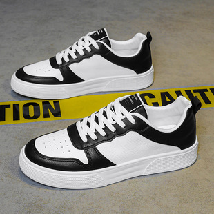 透气皮面小白鞋 款 潮流百搭运动休闲鞋 男款 男 男鞋 低帮潮牌板鞋 夏季