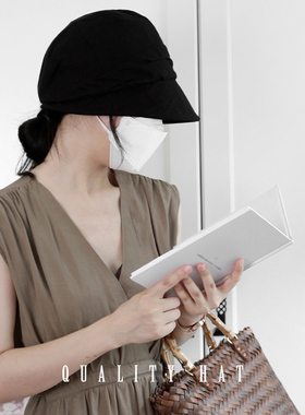 轻薄品质升级！春夏优质渔夫帽女素颜遮脸盆帽出游防晒遮阳帽子