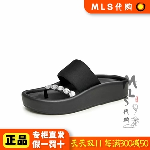水鉆厚底拖鞋 BT3 BASTO 2023夏季 國內代購 IB555 純涼鞋 百思圖 女鞋
