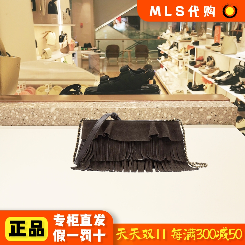 思加图 2025年春季百搭手提单肩流苏包女包国内正品代购X8146 AX5