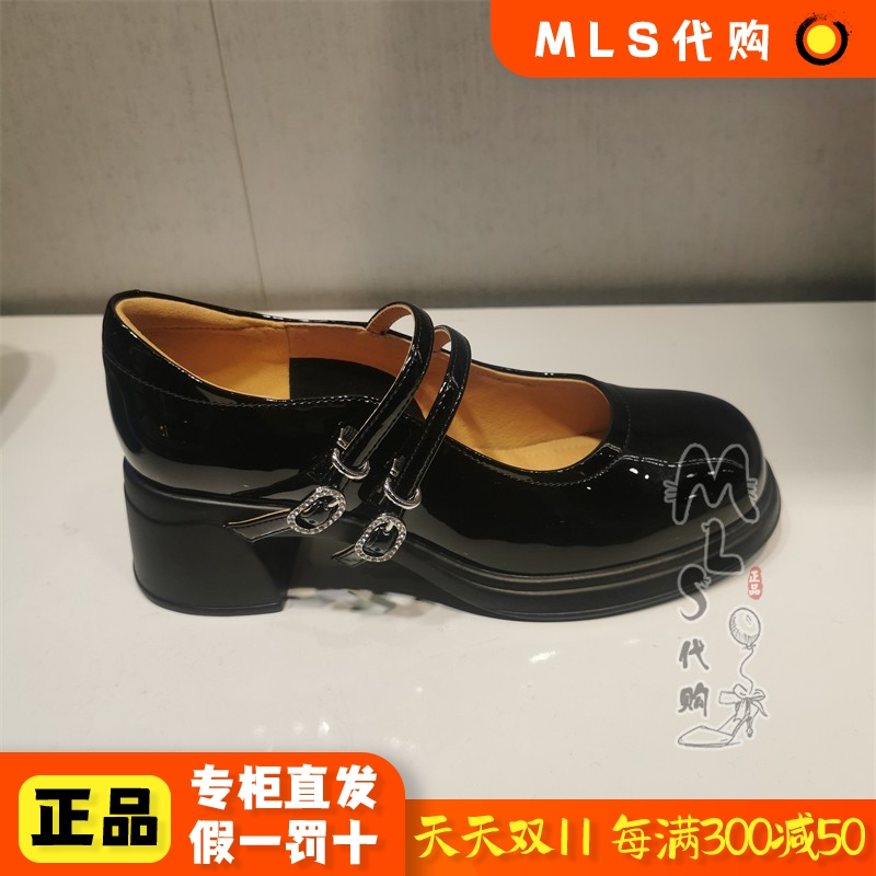 百丽春季高跟浅口休闲女鞋单鞋