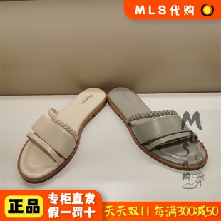 女鞋 BT3 BATA 百搭平跟拖鞋 代購 ABT16 國內(nèi)正品 拔佳2023夏季 純涼鞋