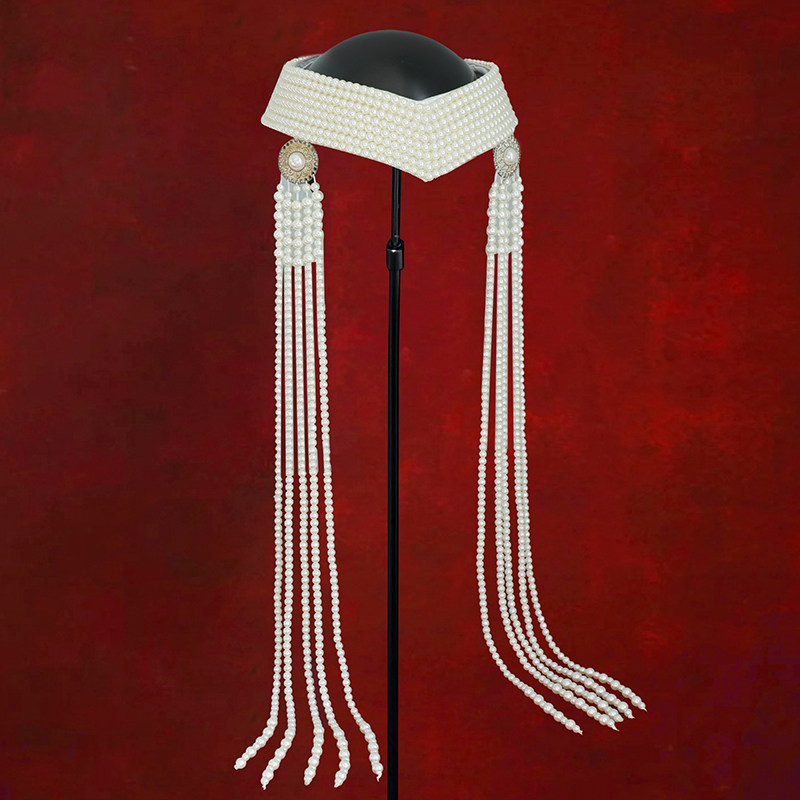 蒙古族白色头饰民族风发饰品额头链子流苏高端舞蹈演出摄影走秀,饰品/流行首饰/时尚饰品新,发饰,淘宝优惠券,粉丝福利购,淘宝优惠卷