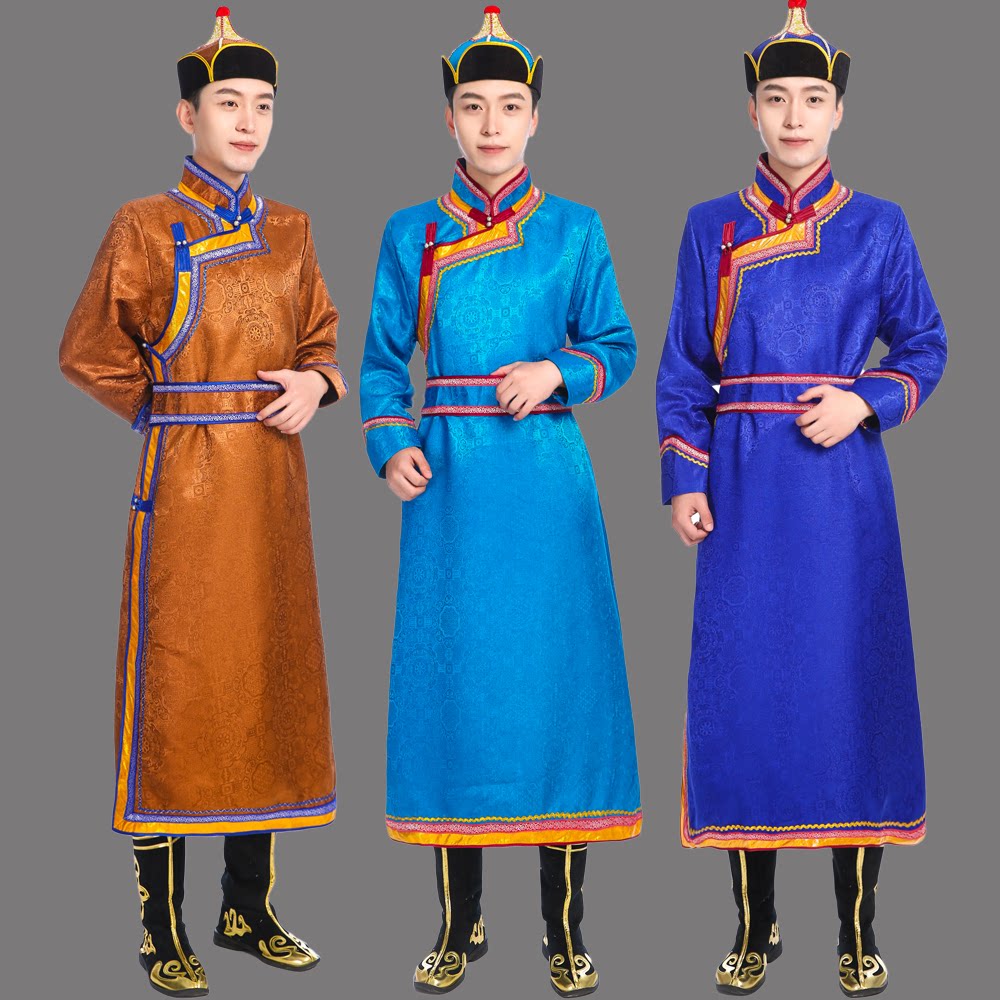 男士蒙古袍蒙古族演出合唱礼仪少数民族特色摄影写真服饰婚礼服