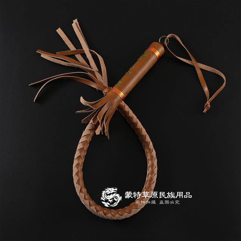 蒙古族皮革马鞭子 草原骑马马鞭蒙古包用品马鞭子2个包邮蒙古马鞭