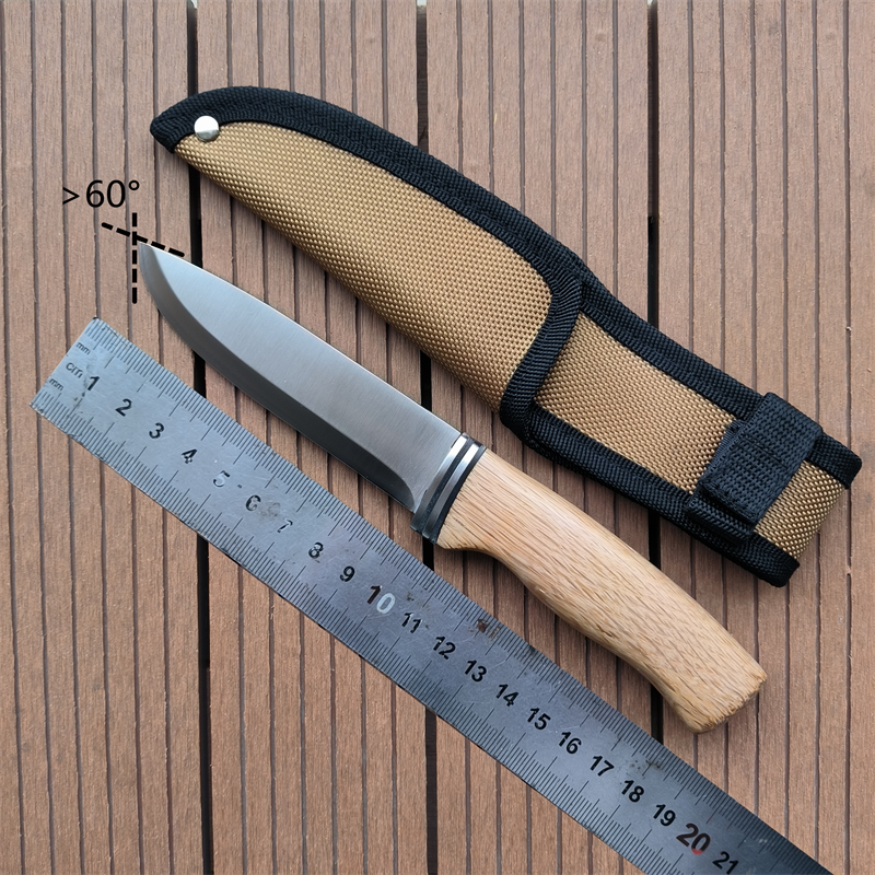 北欧芬兰木柄一体龙骨斯堪刃直刀鱼刀栖兰小筑刀友推荐非莫拉户外