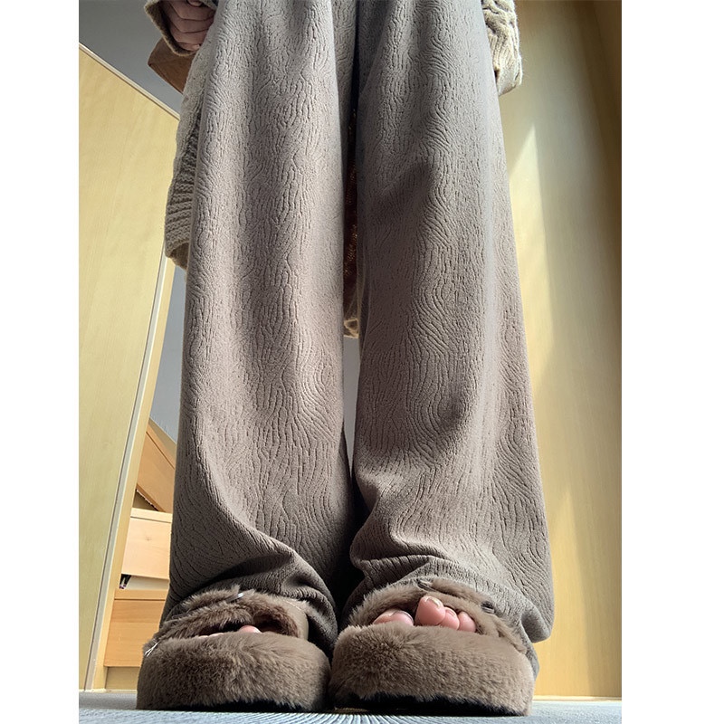 阔腿裤女2024年新款高腰垂感直筒休闲裤拖地糯米垂感裤子女春秋季