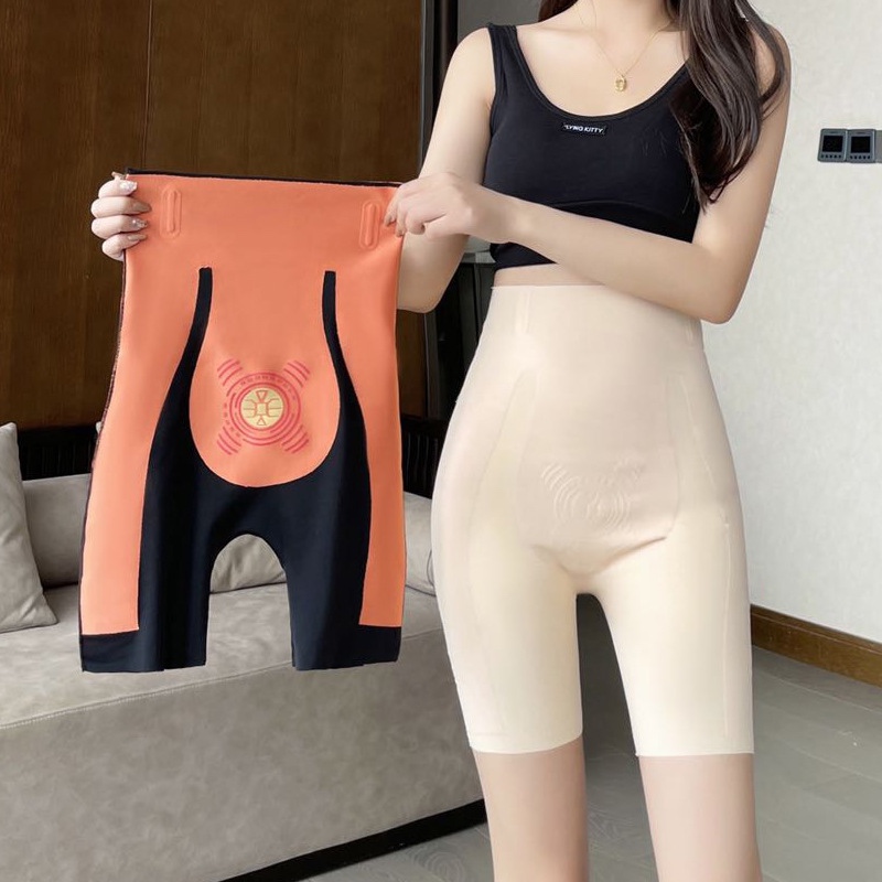 大码胖MM打底裤女夏季2024新款提臀收腹裤无痕安全高腰裤悬浮裤子