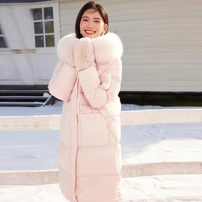 加厚零下30度羽绒服女东北超厚长款过膝2024年冬季新款极寒大学生