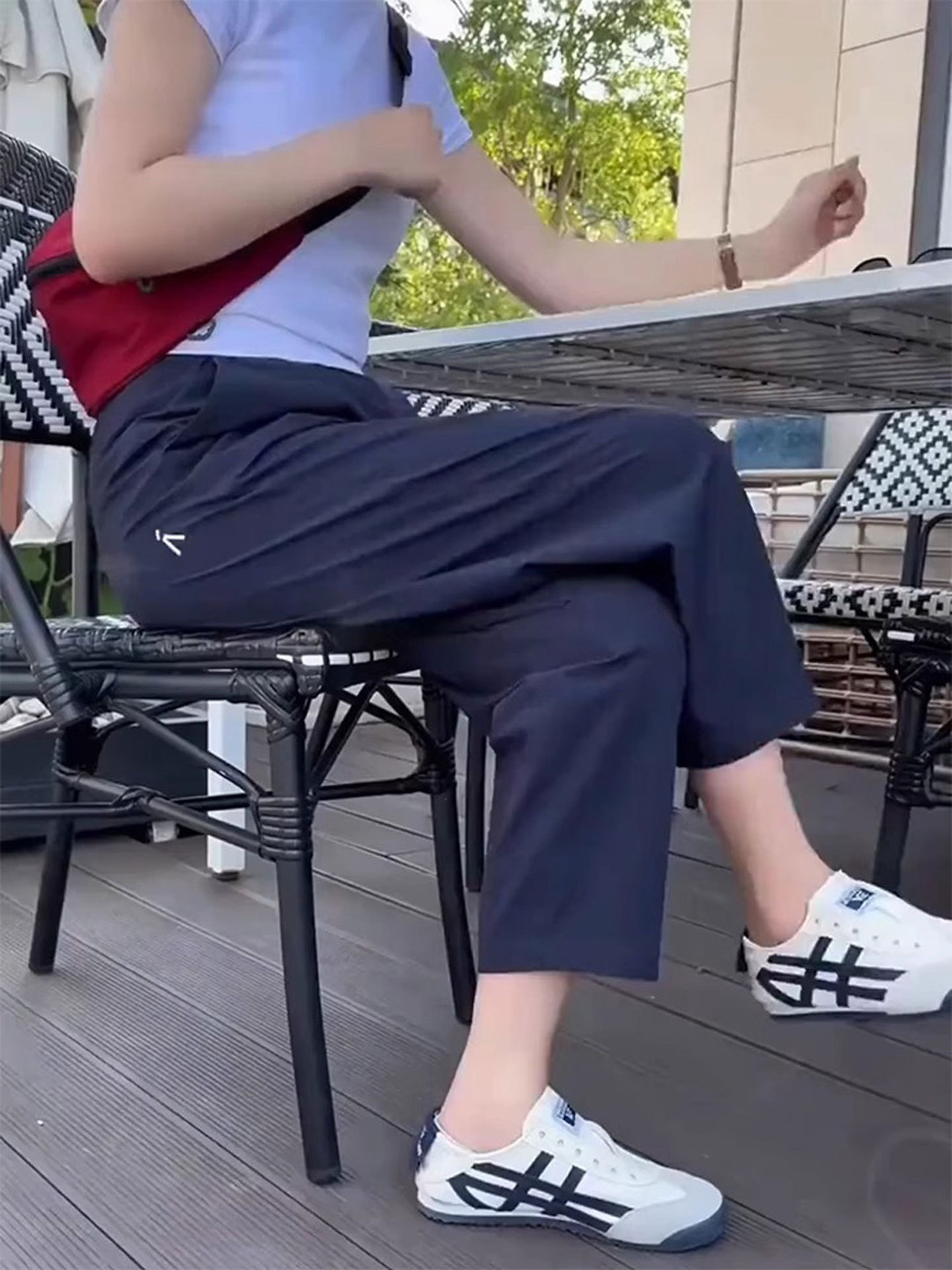 夏日轻薄九分裤女2025新款小个子凉凉遛弯运动裤子冰丝速干萝卜裤