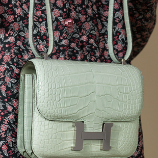 BIGWIG全手工定制constance mini康康19雾面亮面方块鳄鱼稀有皮