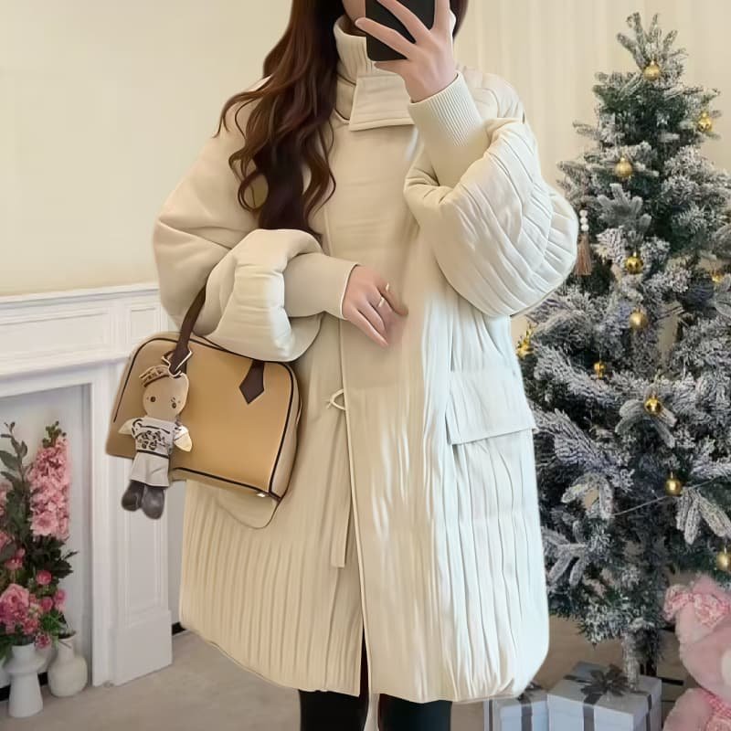 新年战袍中长款棉衣外套2026新款宽松韩版保暖棉服冬韩系百搭2026,女装/女士精品,短外套,淘宝优惠券,粉丝福利购,淘宝优惠卷