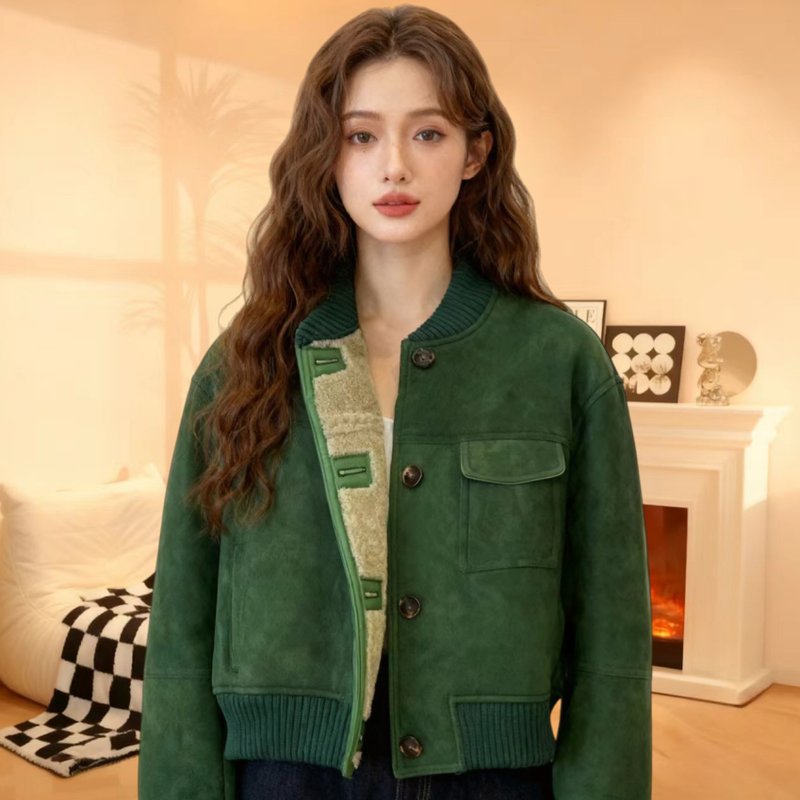 通勤独特舒适简约外套女短款超好看羊羔毛上衣2025冬季新款小个子,女装/女士精品,短外套,淘宝优惠券,粉丝福利购,淘宝优惠卷