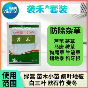 袭禾套装草坪绿篱麦冬阔叶植被防除芦苇茅草牛筋草马唐禾本科杂草