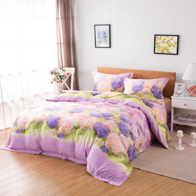 植物羊绒布料---田园漫步  定制床单被套四件套等床品