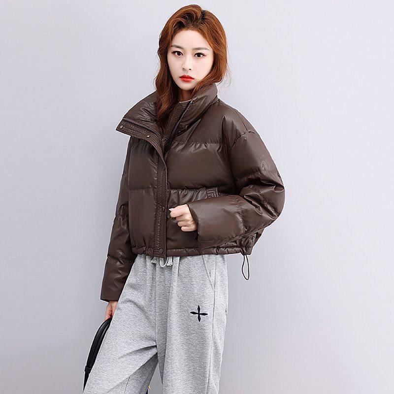 肯豆美拉德冬季免洗pu皮棉衣服女装精品新短款韩系小个子立领外套,女装/女士精品,棉衣/棉服,淘宝优惠券,粉丝福利购,淘宝优惠卷