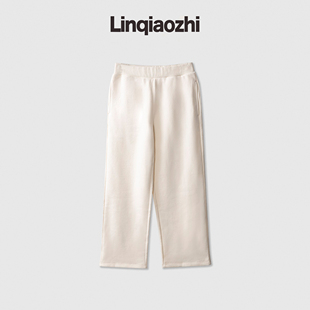 百搭卫裤 清仓微瑕 白色加绒厚款 长裤 居家宽松女裤 冬季 断码
