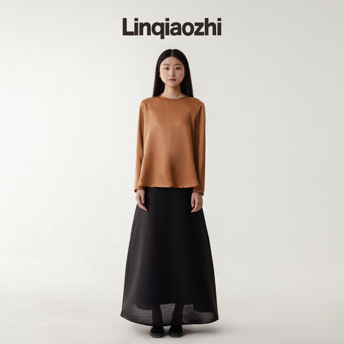 2024春季新品真丝T恤林乔芝