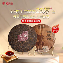 龙润茶润欣号2025年临沧山头古树普洱茶熟茶熟普357g茶饼品鉴收藏