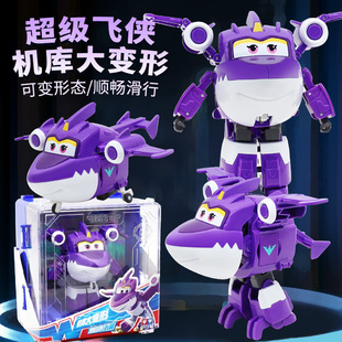 奥迪双钻15季新款超级飞侠机库小翼酷威金小薇变形机器人儿童玩具