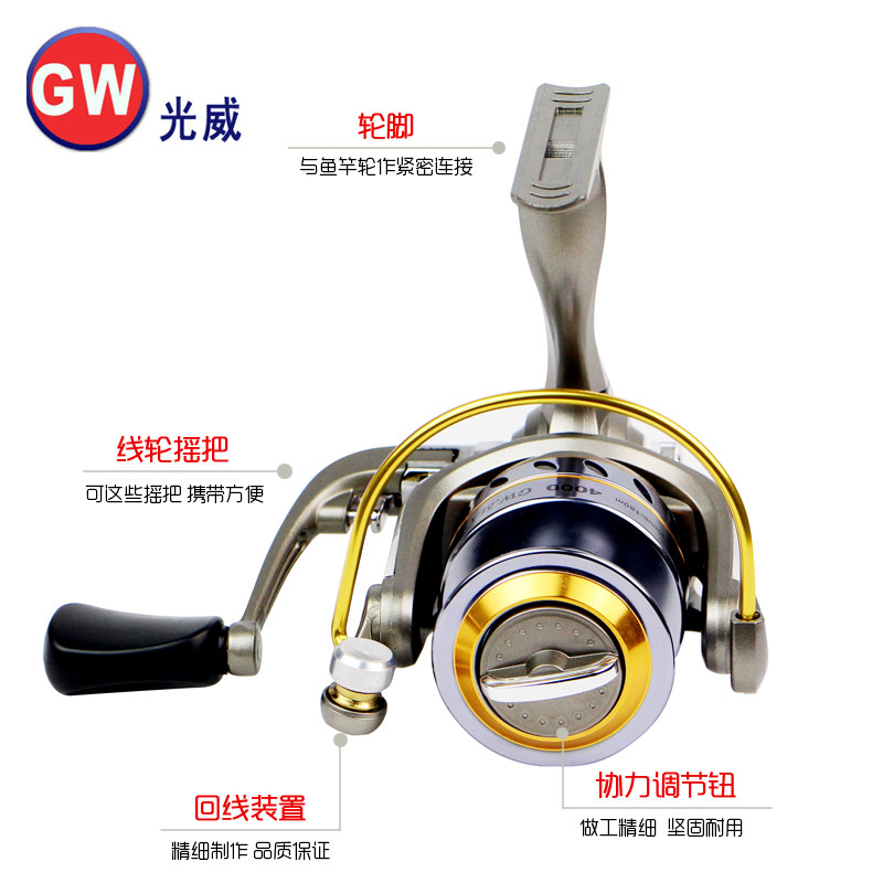 光威渔轮GW.MA全金属头轮鱼轮鱼线轮纺车轮鱼具路亚矶杆海竿轮